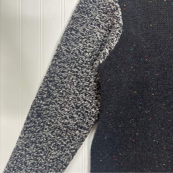 Susan Bristol Long Gray/ Black Patchwork Sweater/ Cardigan - Picture 3 of 15